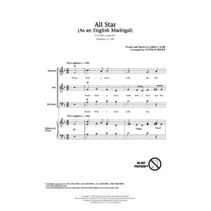 All Star (As an English Madrigal) (arr. Nathan Howe)