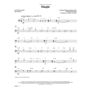 Simple (arr. Audrey Snyder) - Bass