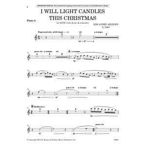 I Will Light Candles This Christmas (Full Orchestration) - Flute 2