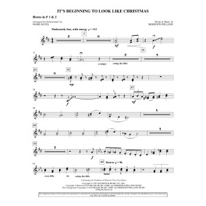 It's Beginning To Look Like Christmas (arr. Mark Hayes) - F Horn 1,2