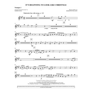 It's Beginning To Look Like Christmas (arr. Mark Hayes) - Bb Trumpet 1