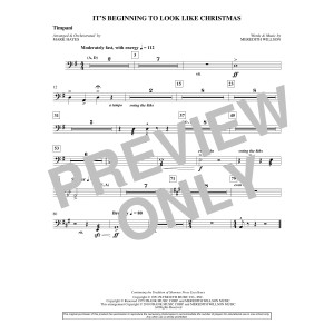It's Beginning To Look Like Christmas (arr. Mark Hayes) - Timpani
