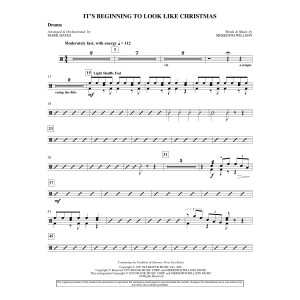 It's Beginning To Look Like Christmas (arr. Mark Hayes) - Drum Set