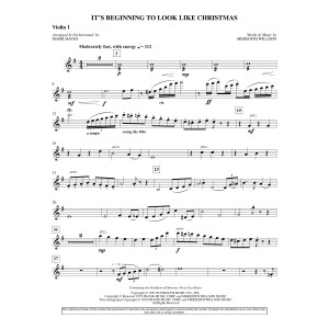 It's Beginning To Look Like Christmas (arr. Mark Hayes) - Violin 1
