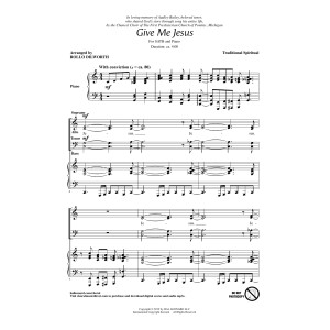 Give Me Jesus (arr. Rollo Dilworth)