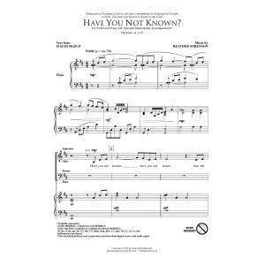 Have You Not Known?