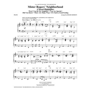 Mister Rogers' Neighborhood (Choral Highlights) (arr. Roger Emerson) - Piano