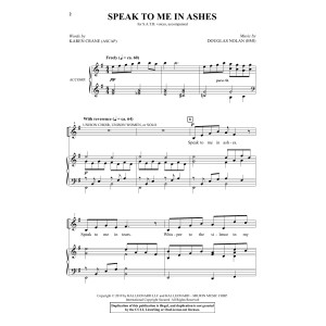 Speak To Me In Ashes