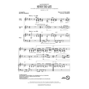 Never Too Late (from The Lion King 2019) (arr. Roger Emerson)