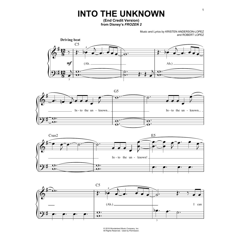 Into The Unknown (from Disney's Frozen 2)