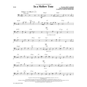 In a Mellow Tone (arr. Paris Rutherford) - Bass