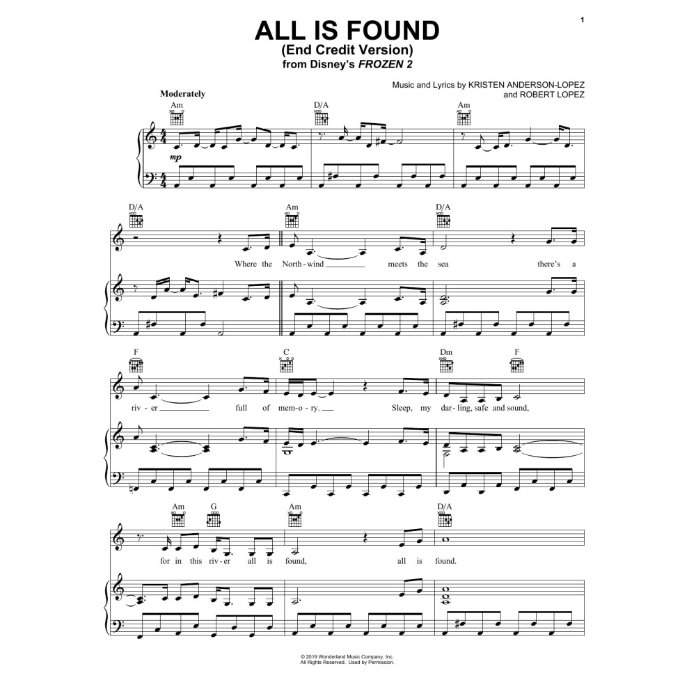 All Is Found (from Disney's Frozen 2) (End Credit Version)