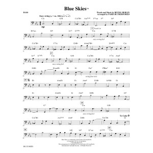 Blue Skies (arr. Paris Rutherford) - Bass