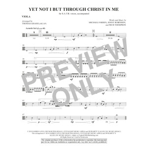 Yet Not I But Through Christ in Me (arr. Thomas Grassi) - Viola