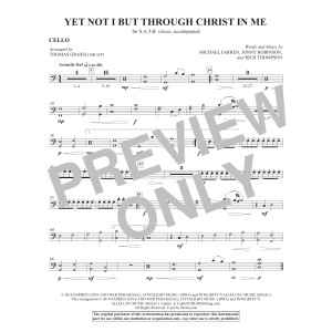 Yet Not I But Through Christ in Me (arr. Thomas Grassi) - Cello