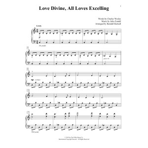 Love Divine, All Loves Excelling (arr. Randall Hartsell)