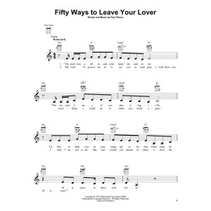 Fifty Ways To Leave Your Lover