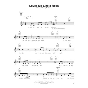 Loves Me Like A Rock