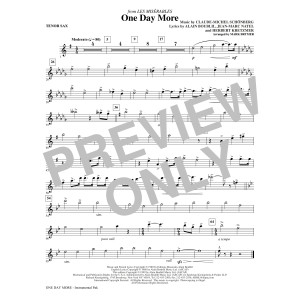 One Day More (from Les Miserables) (arr. Mark Brymer) - Bb Tenor Sax