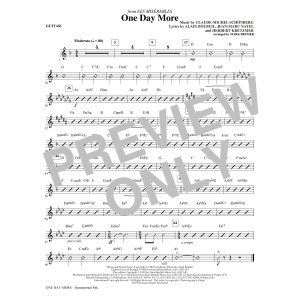 One Day More (from Les Miserables) (arr. Mark Brymer) - Guitar
