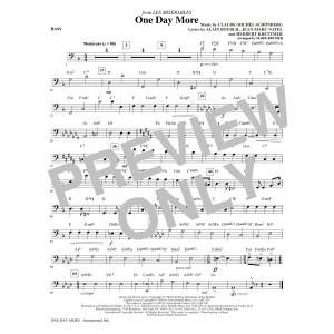 One Day More (from Les Miserables) (arr. Mark Brymer) - Bass