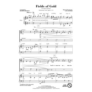 Fields Of Gold (arr. Roger Emerson)