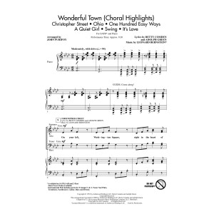 Wonderful Town (Choral Highlights) (arr. John Purifoy)
