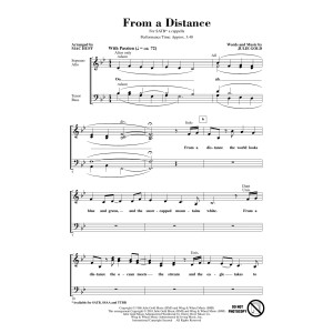 From A Distance (arr. Mac Huff)