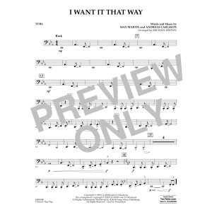I Want It That Way (arr. Michael Brown) - Tuba