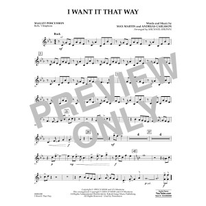 I Want It That Way (arr. Michael Brown) - Mallet Percussion