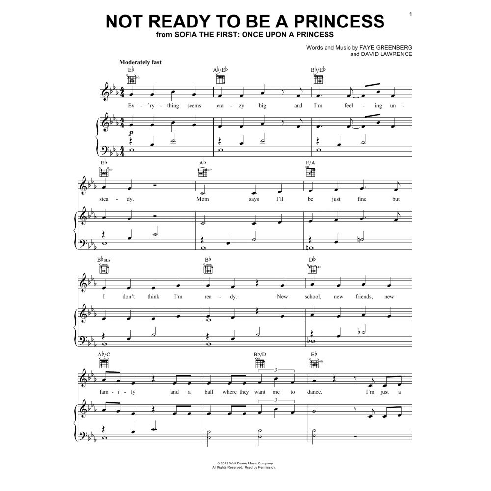 Not Ready To Be A Princess (from Disney's Sofia The First: Once Upon A Princess)