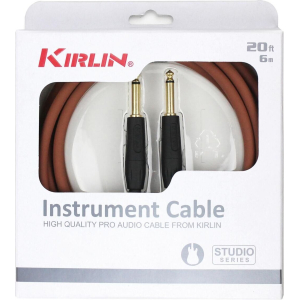 Kirlin Cable Guitare 6m Jack Jack Marron