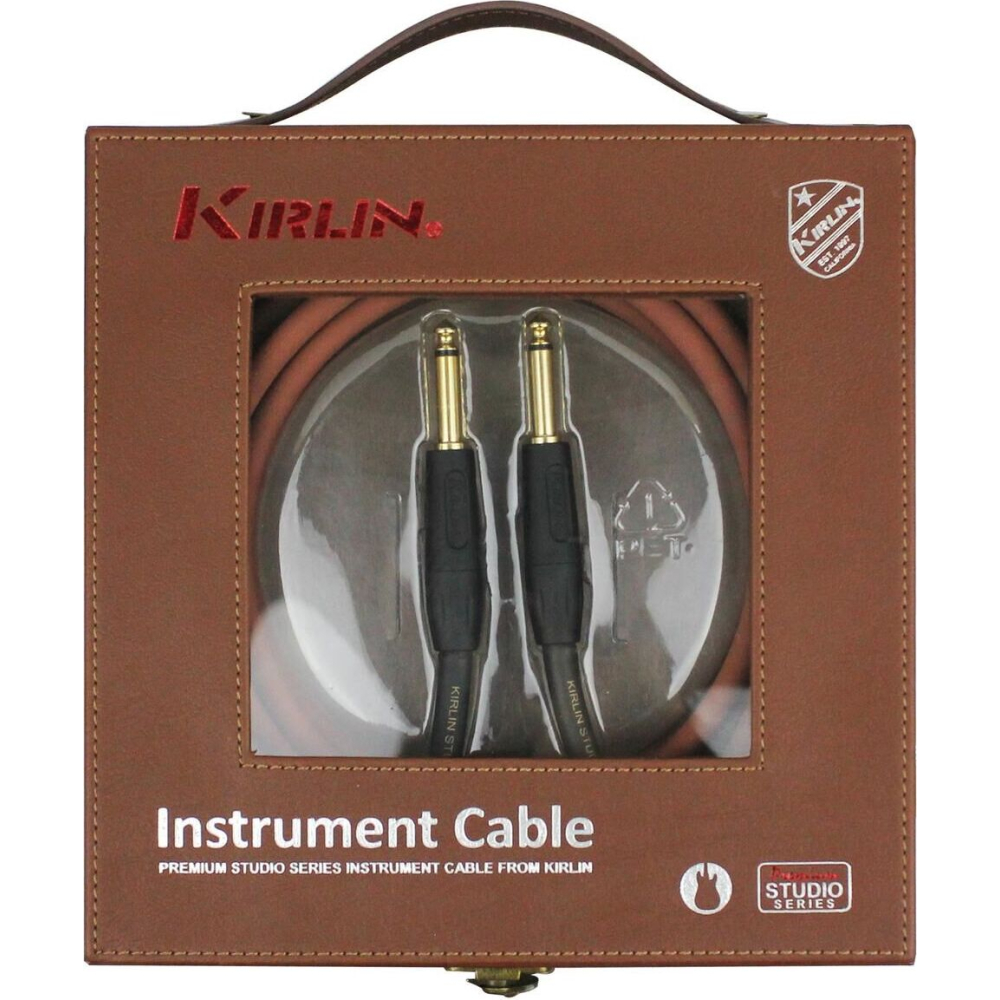 Kirlin Cable Guitare 6m Jack Jack Marron