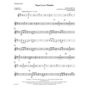 Papa Loves Mambo (arr. Mark Hayes) - Clarinet