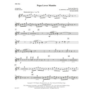 Papa Loves Mambo (arr. Mark Hayes) - Alto Sax