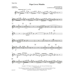 Papa Loves Mambo (arr. Mark Hayes) - Tenor Saxophone