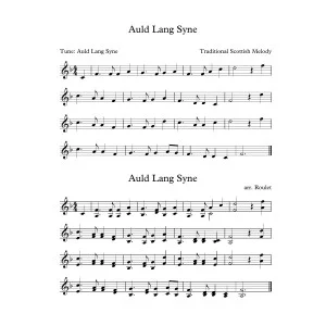 Auld Lang Syne (arr. Patrick Roulet)