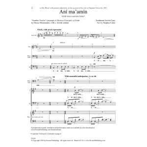 Ani Ma'amin (arr. Stephen Coker)