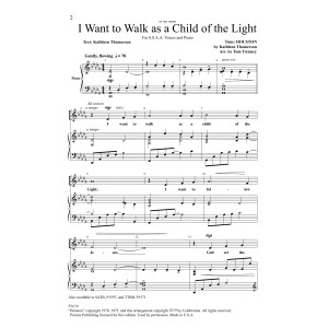 I Want to Walk as a Child of the Light (arr. Tom Trenney)