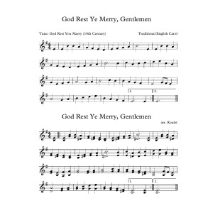 God Rest Ye Merry Gentlemen (arr. Patrick Roulet)