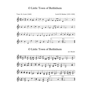 O Little Town Of Bethlehem (arr. Patrick Roulet)