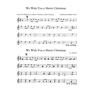 We Wish You A Merry Christmas (arr. Patrick Roulet)