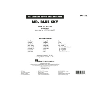Mr. Blue Sky (arr. Roger Holmes) - Conductor Score (Full Score)