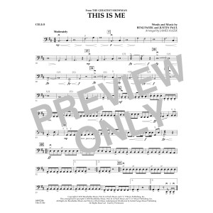 This Is Me (from The Greatest Showman) (arr. James Kazik)- Cello - Cello