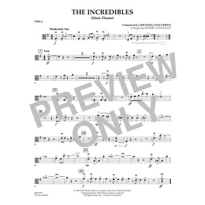 The Incredibles (Main Theme) (arr. Robert Longfield) - Viola