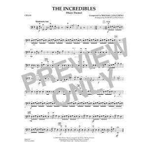 The Incredibles (Main Theme) (arr. Robert Longfield) - Cello