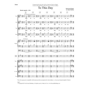 To This Day - Score