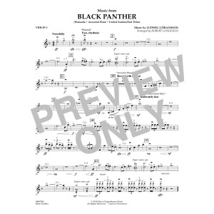 Black Panther (arr. Robert Longfield) - Violin 1