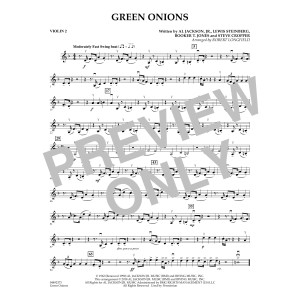 Green Onions (arr. Robert Longfield) - Violin 2