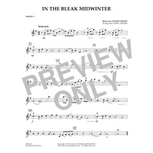 In the Bleak Midwinter (arr. Larry Moore) - Violin 1